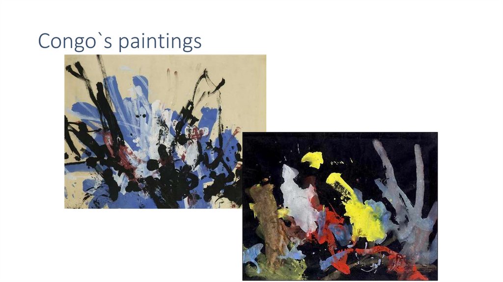 Congo`s paintings