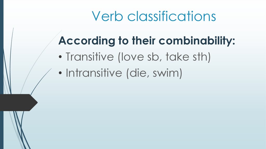Verb classifications