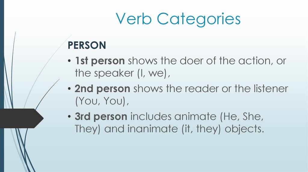 Verb Categories