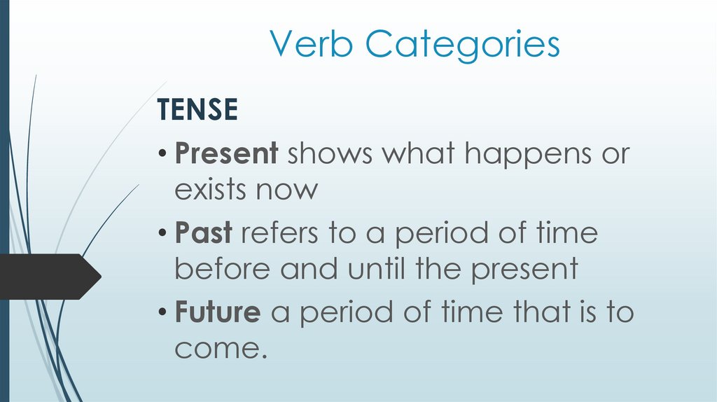 Verb Categories