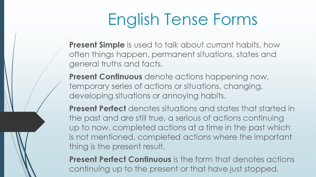 English Tense Forms