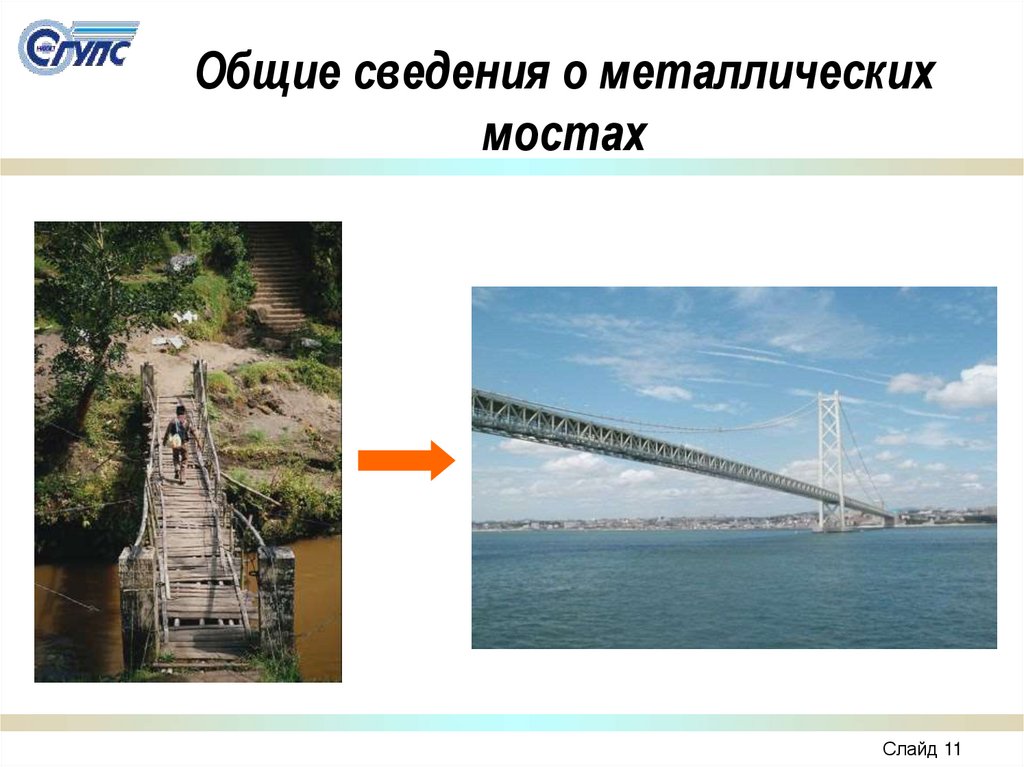 Общие сведения о металлических мостах