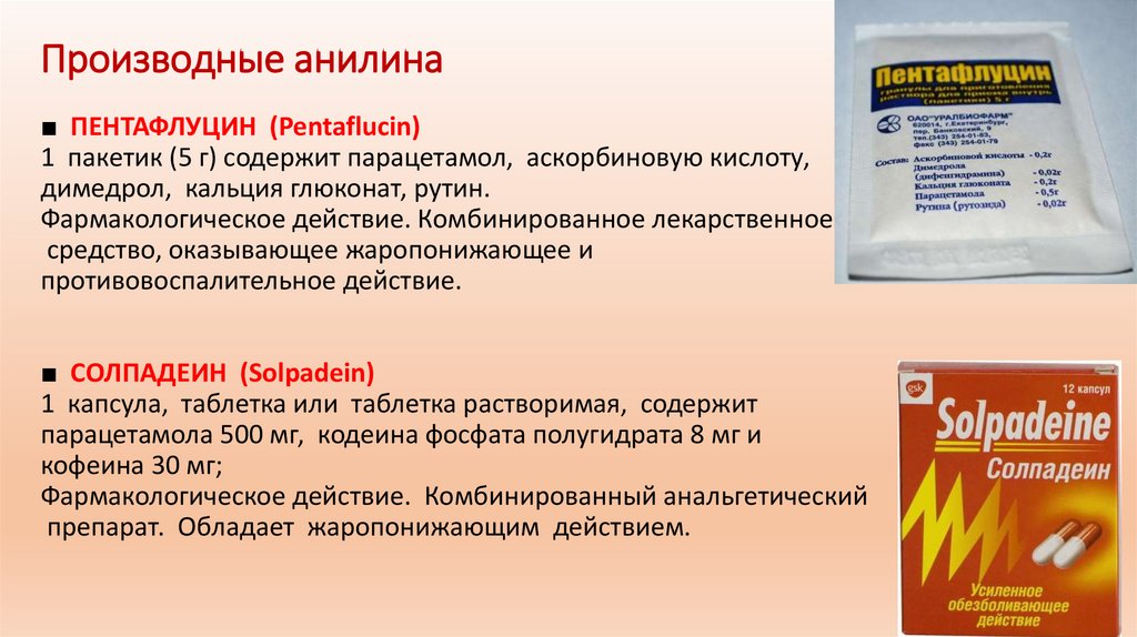 Производные анилина