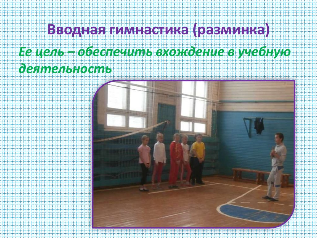 Вводная гимнастика (разминка)