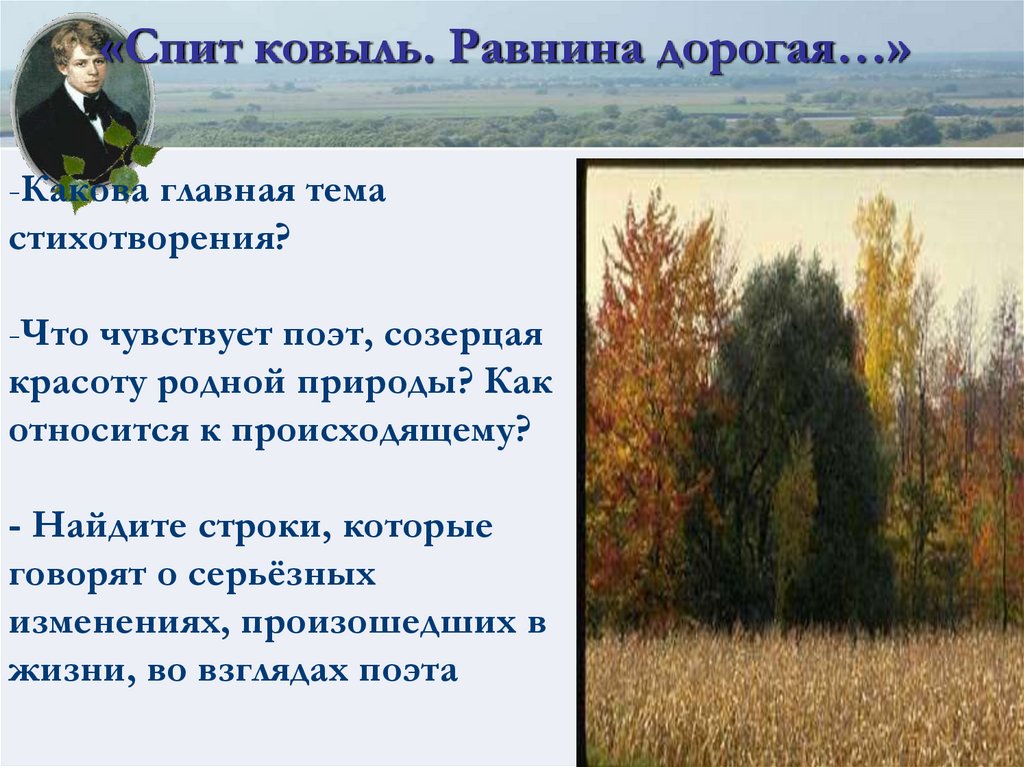 «Спит ковыль. Равнина дорогая…»