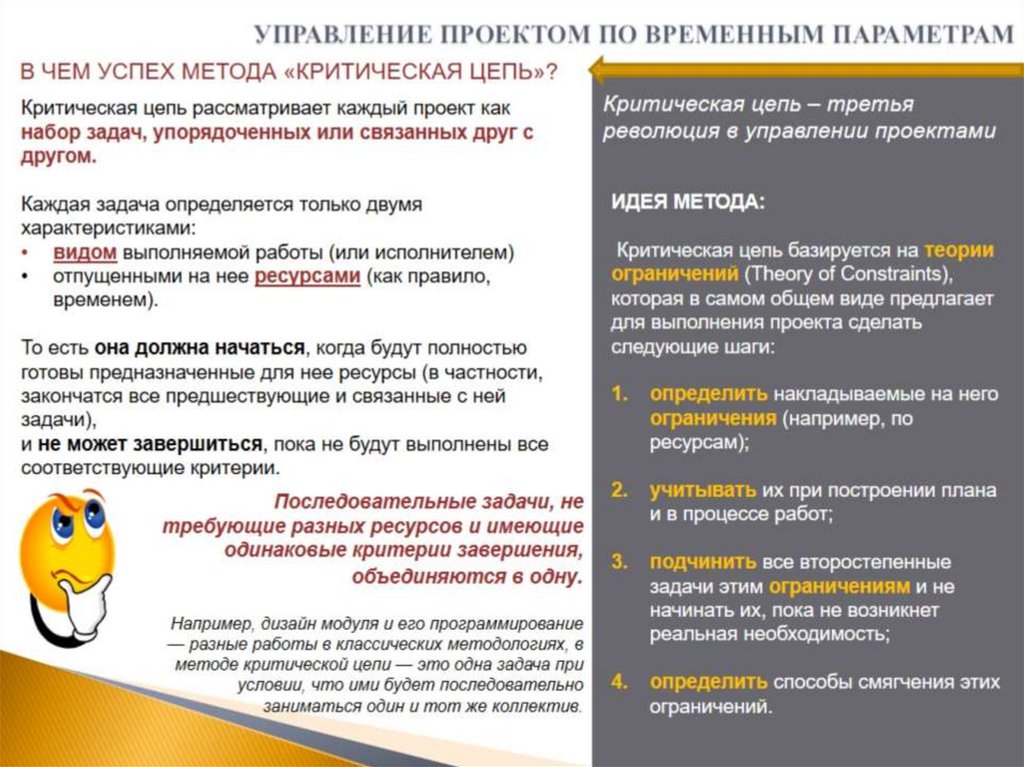 УПРАВЛЕНИЕ ПРОЕКТОМ ПО ВРЕМЕННЫМ ПАРАМЕТРАМ