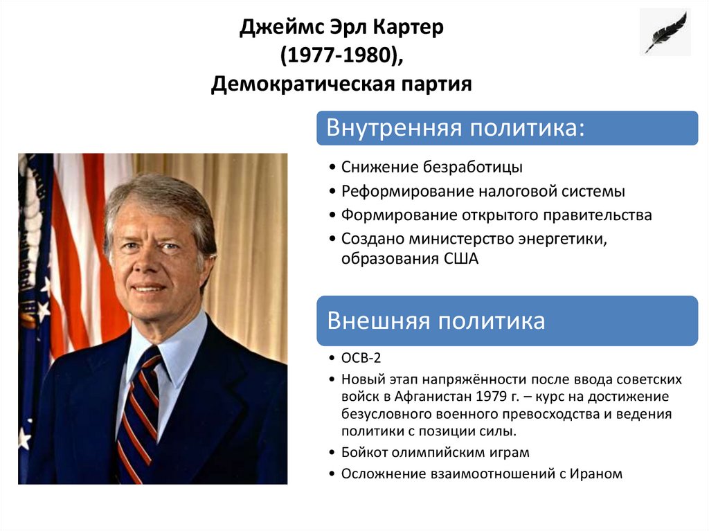 Джеймс Эрл Картер (1977-1980), Демократическая партия