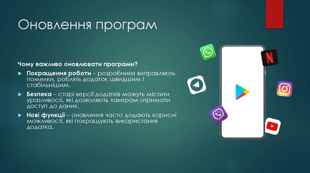 Оновлення програм