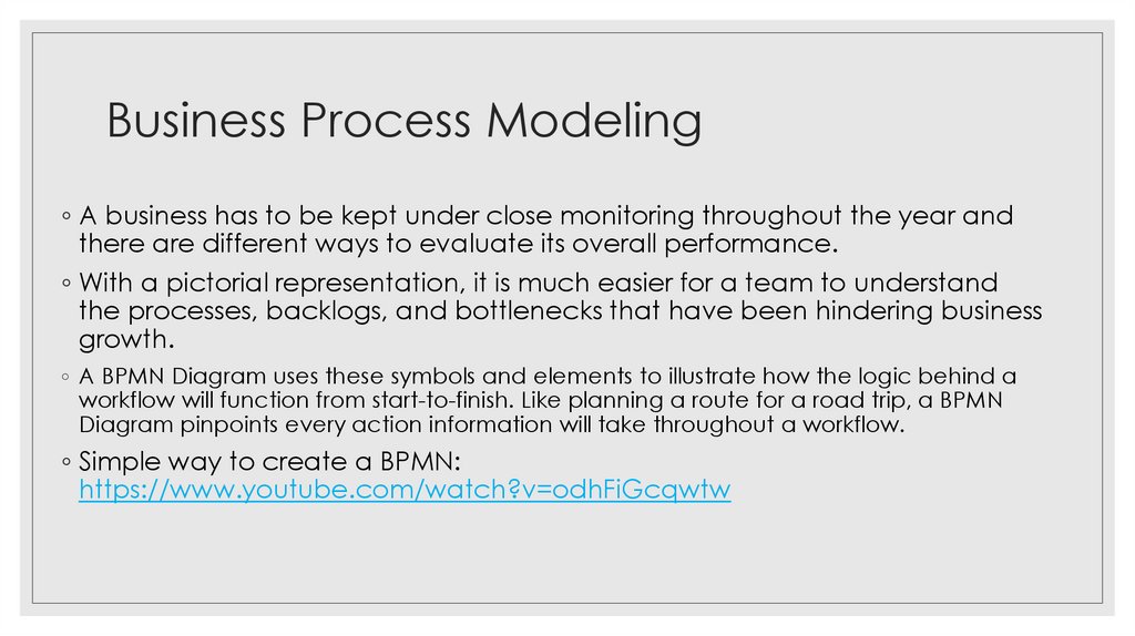Business Process Modeling
