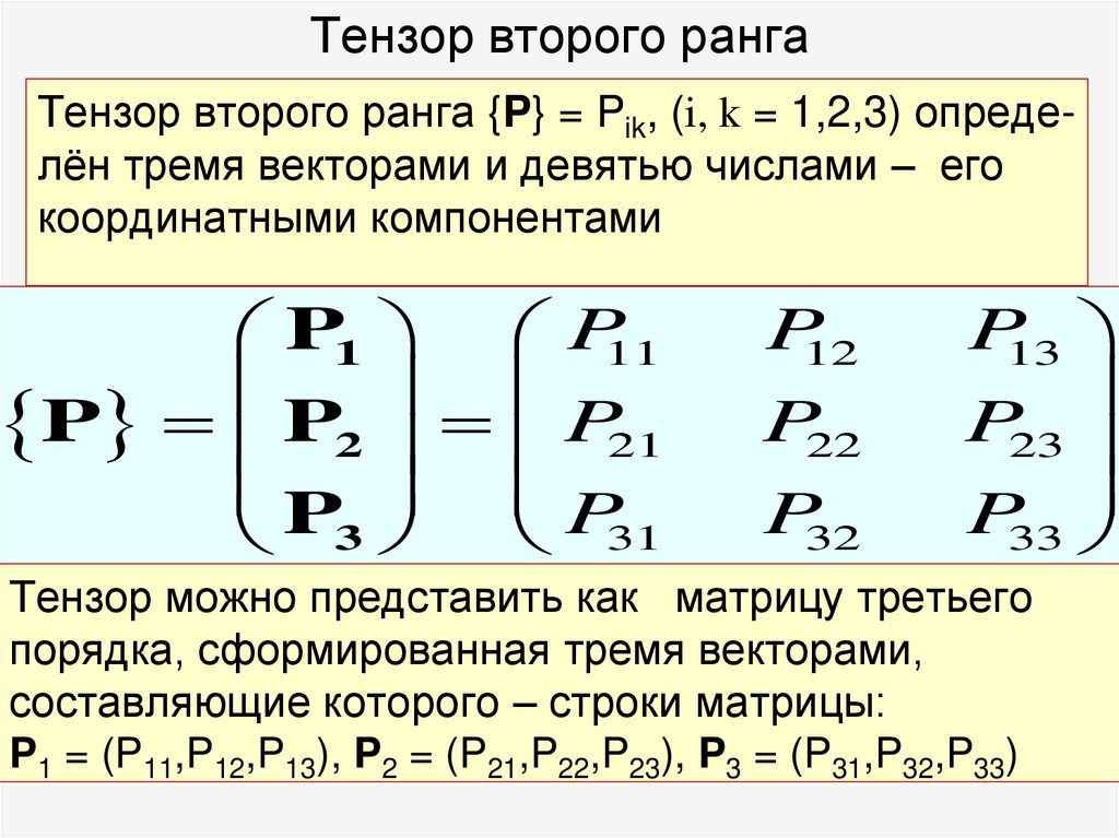 Тензор второго ранга