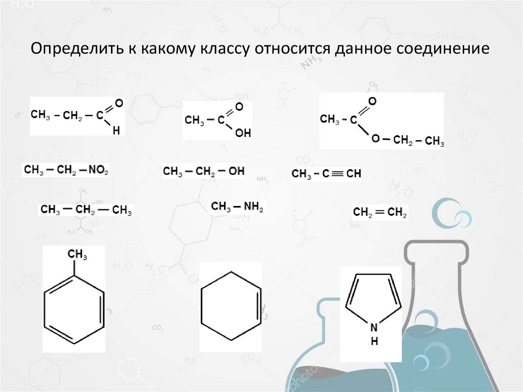 Определить к какому классу относится данное соединение