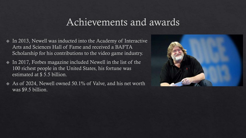 Achievements and awards