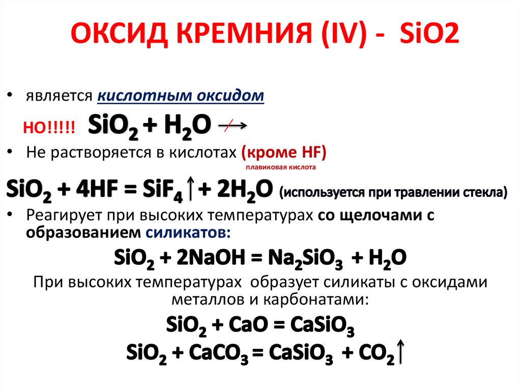 ОКСИД КРЕМНИЯ (IV) - SiO2
