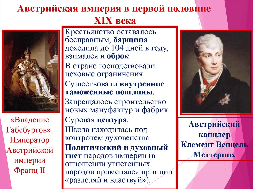 Австрийская империя в первой половине XIX века