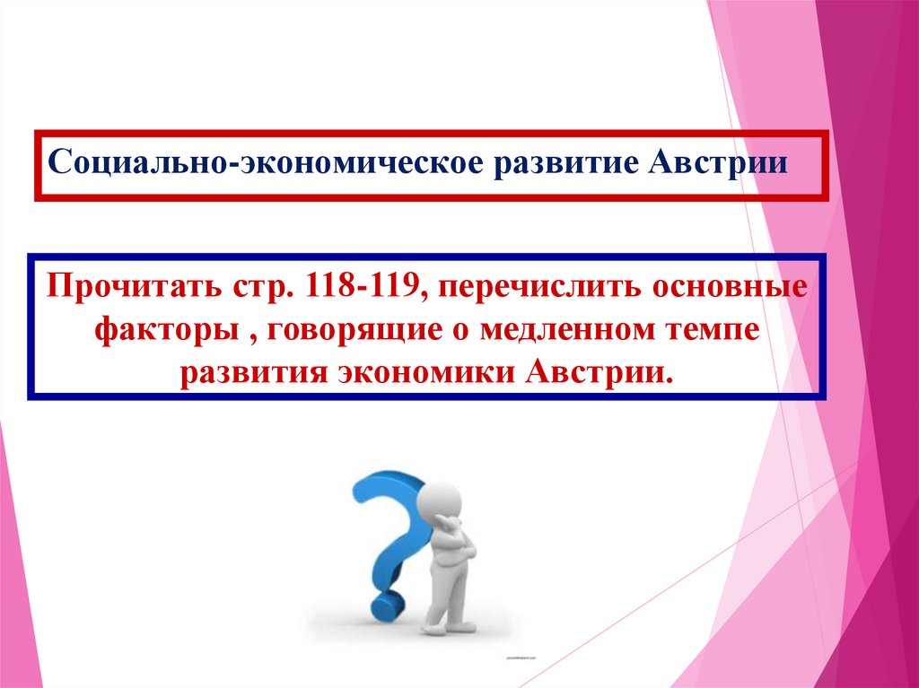 Социально-экономическое развитие Австрии