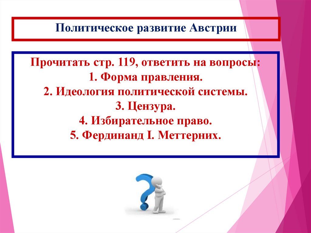 Политическое развитие Австрии