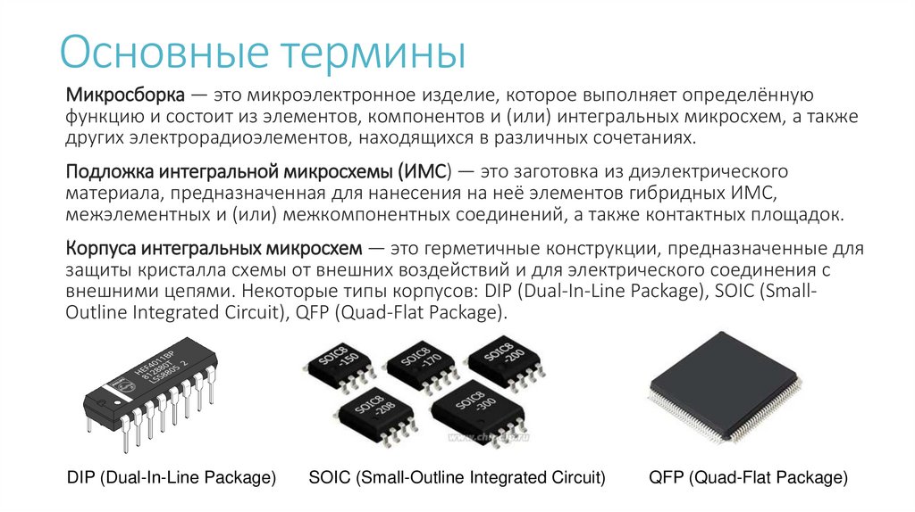 Основные термины