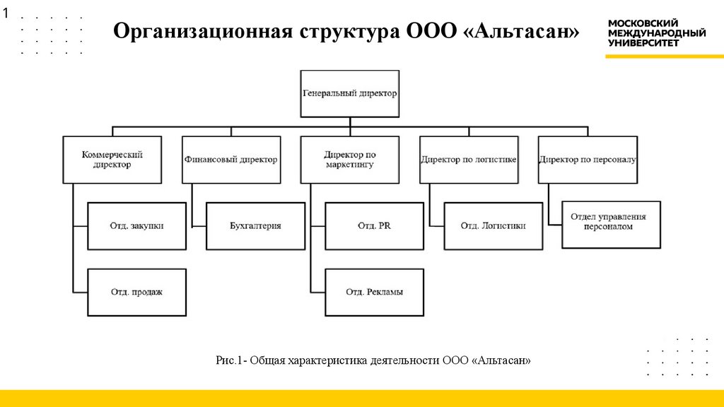 Организационная структура ООО «Альтасан»