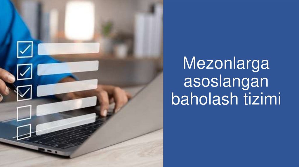 Mezonlarga asoslangan baholash tizimi