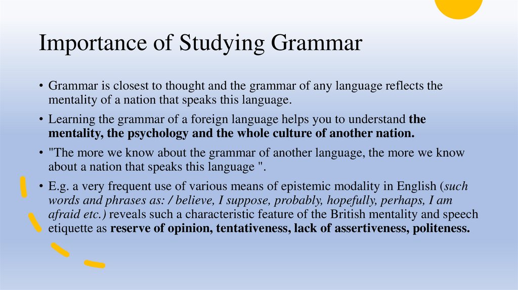 Importance of Studying Grammar
