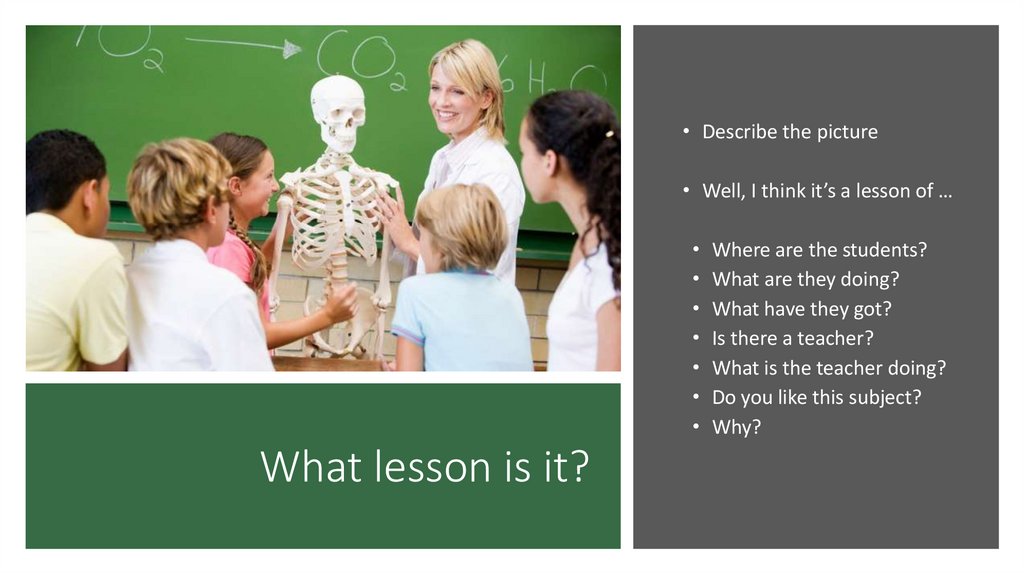 What lesson is it?