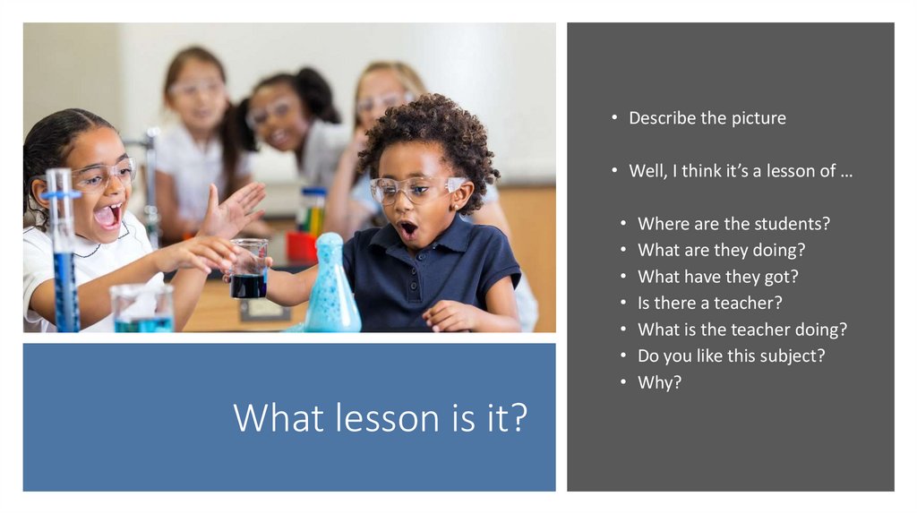 What lesson is it?