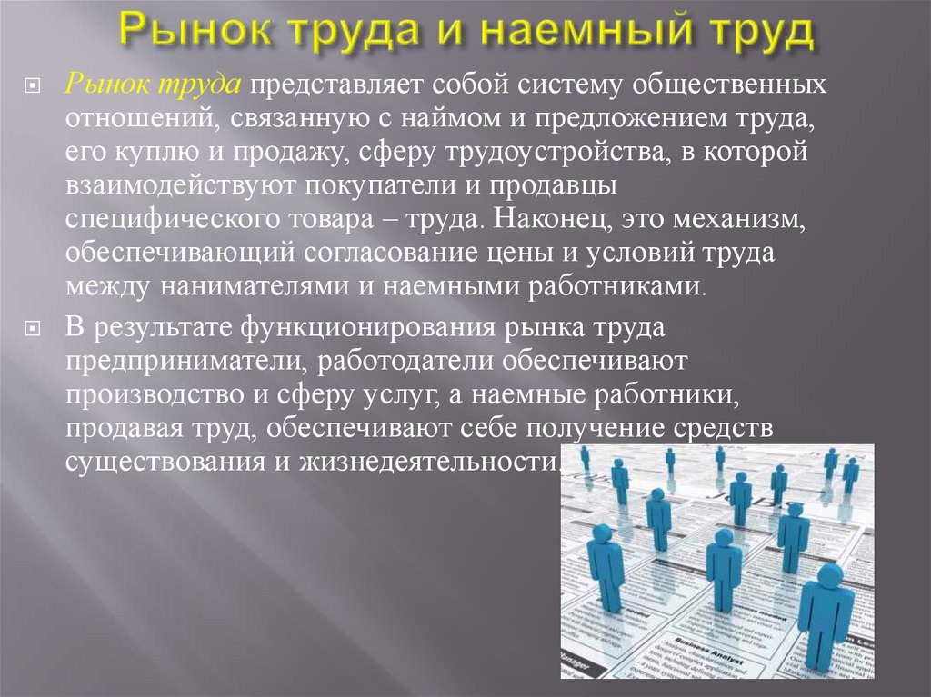 Рынок труда и наемный труд