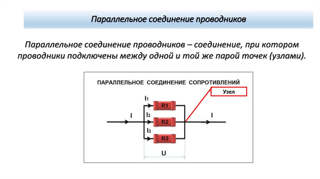 Параллельное соединение проводников