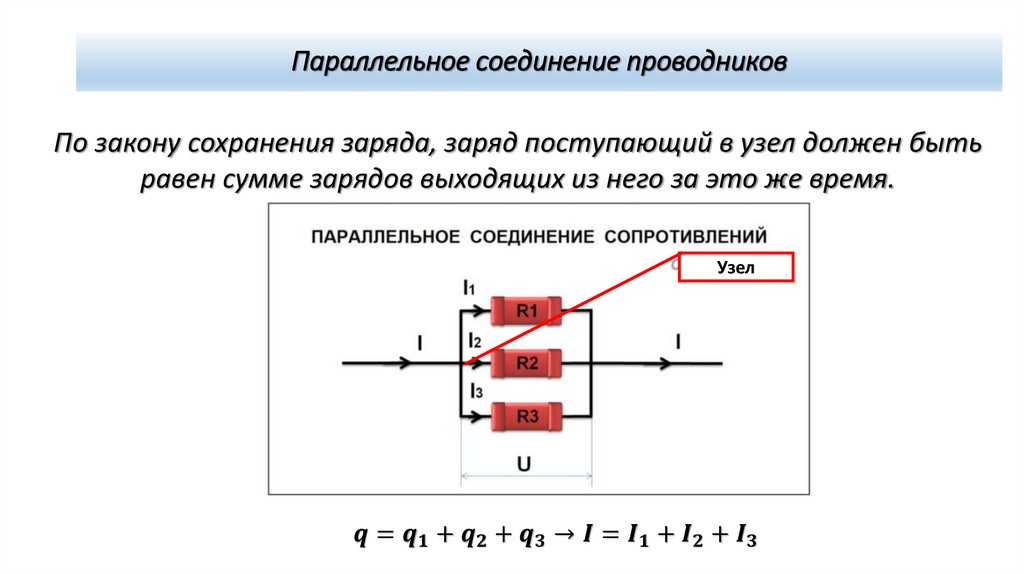 Параллельное соединение проводников