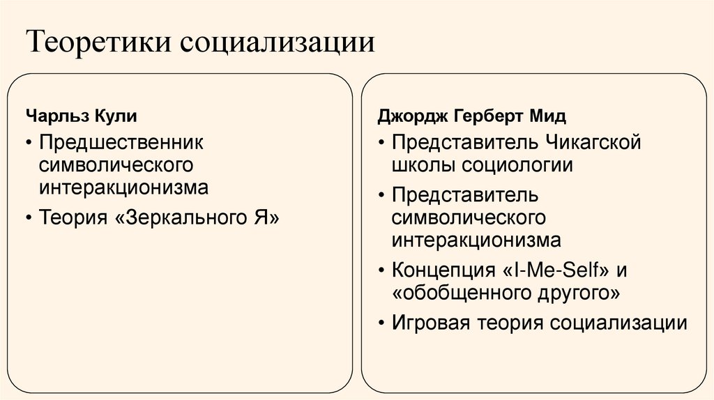 Теоретики социализации