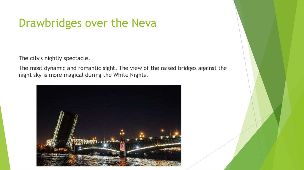 Drawbridges over the Neva