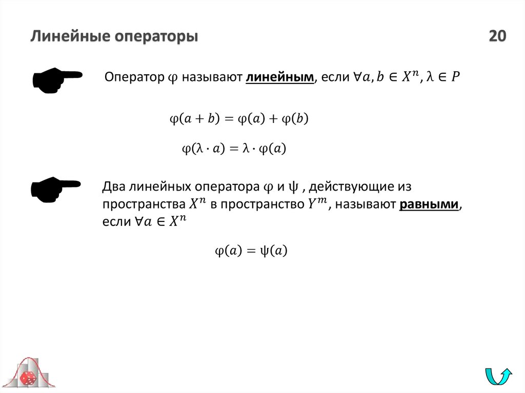 Линейные операторы 20