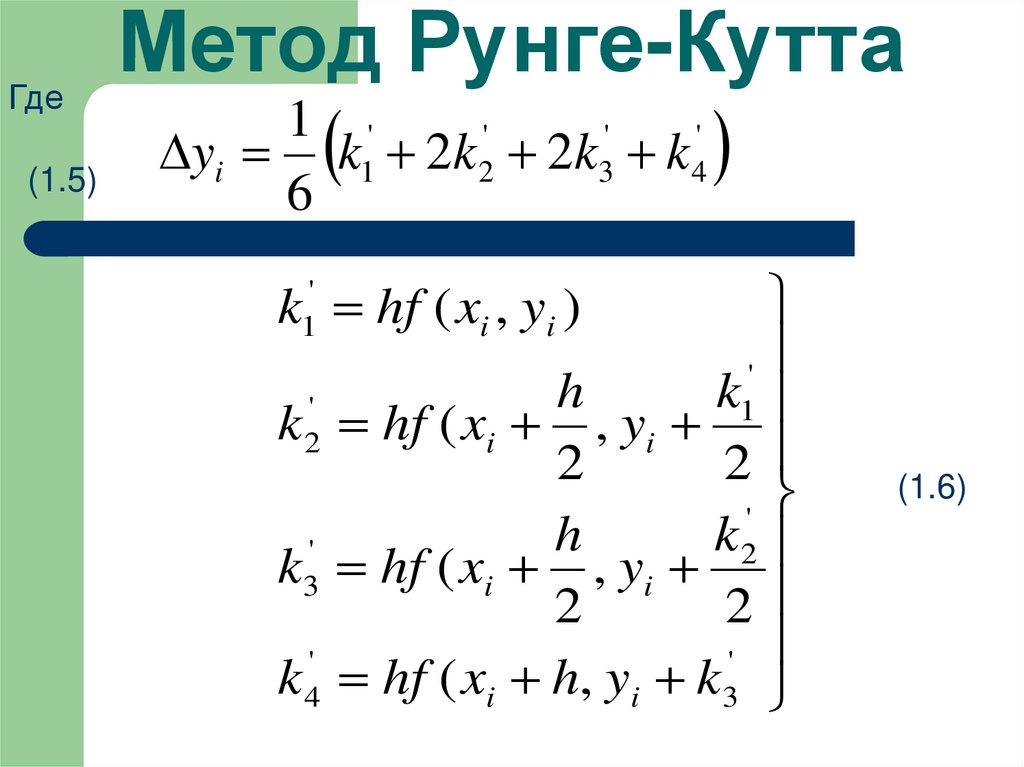 Метод Рунге-Кутта