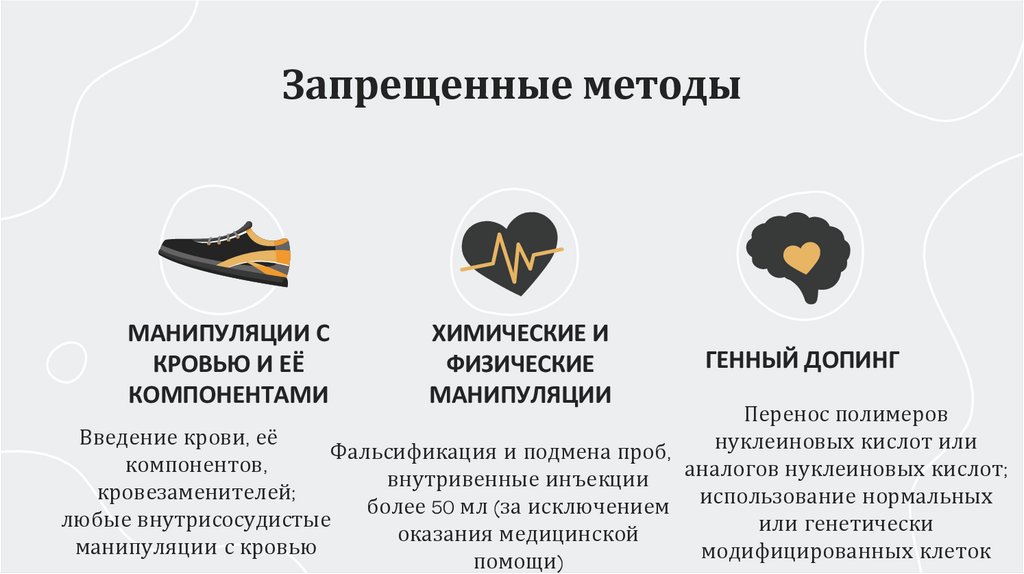 Запрещенные методы