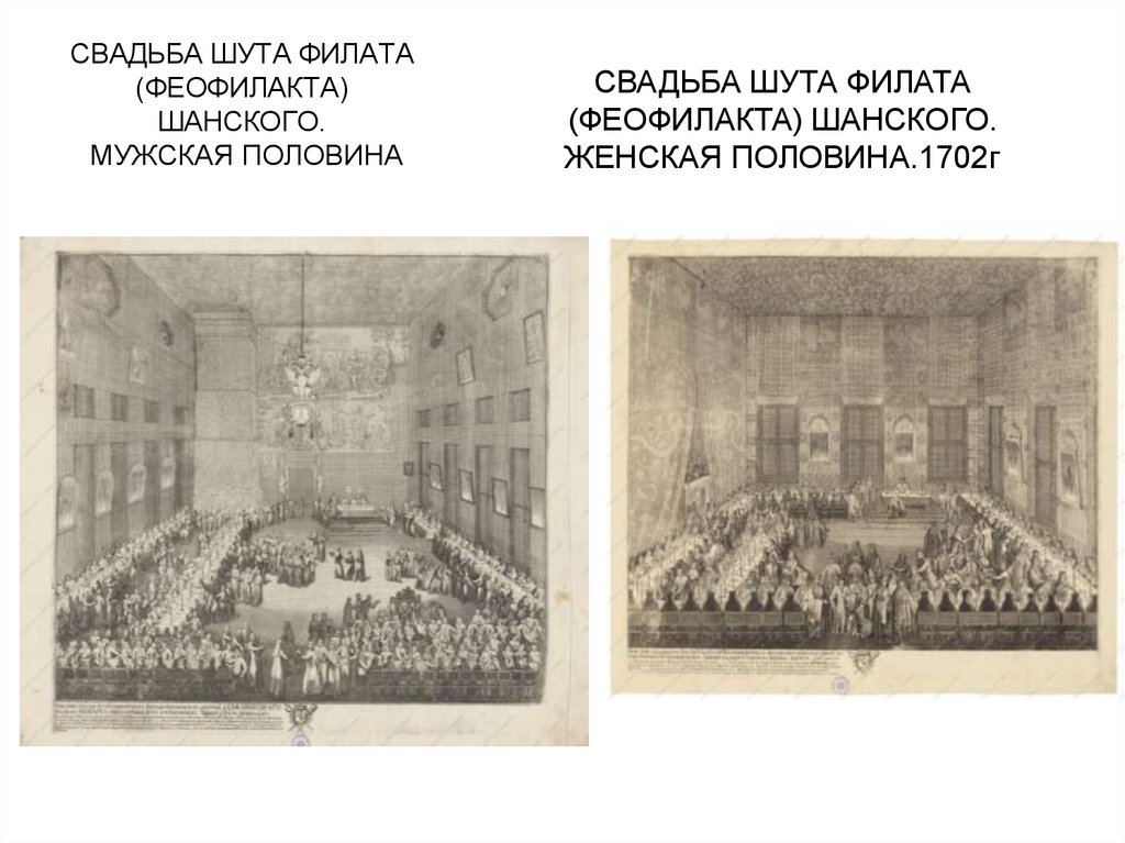 СВАДЬБА ШУТА ФИЛАТА (ФЕОФИЛАКТА) ШАНСКОГО. МУЖСКАЯ ПОЛОВИНА