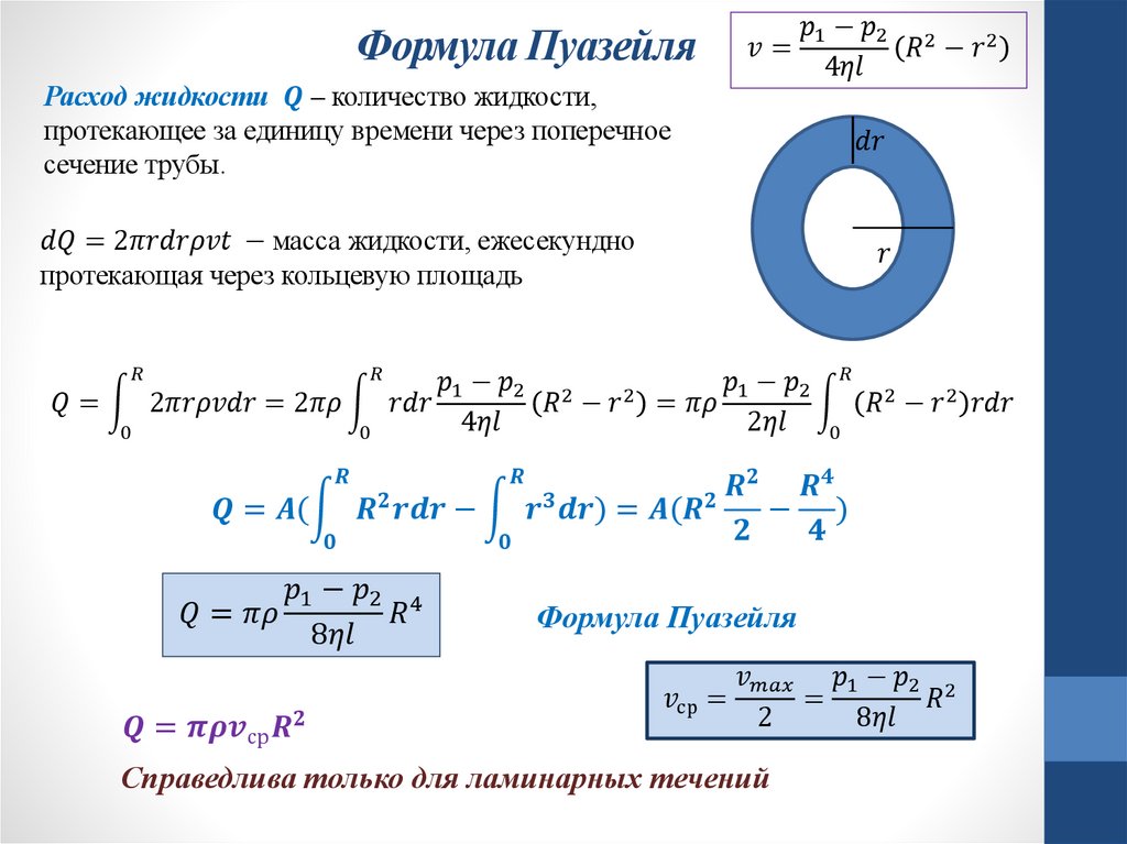 Формула Пуазейля