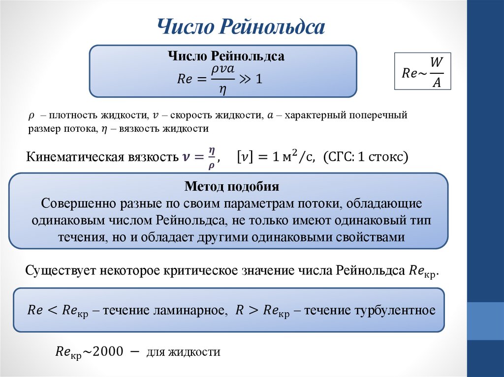 Число Рейнольдса