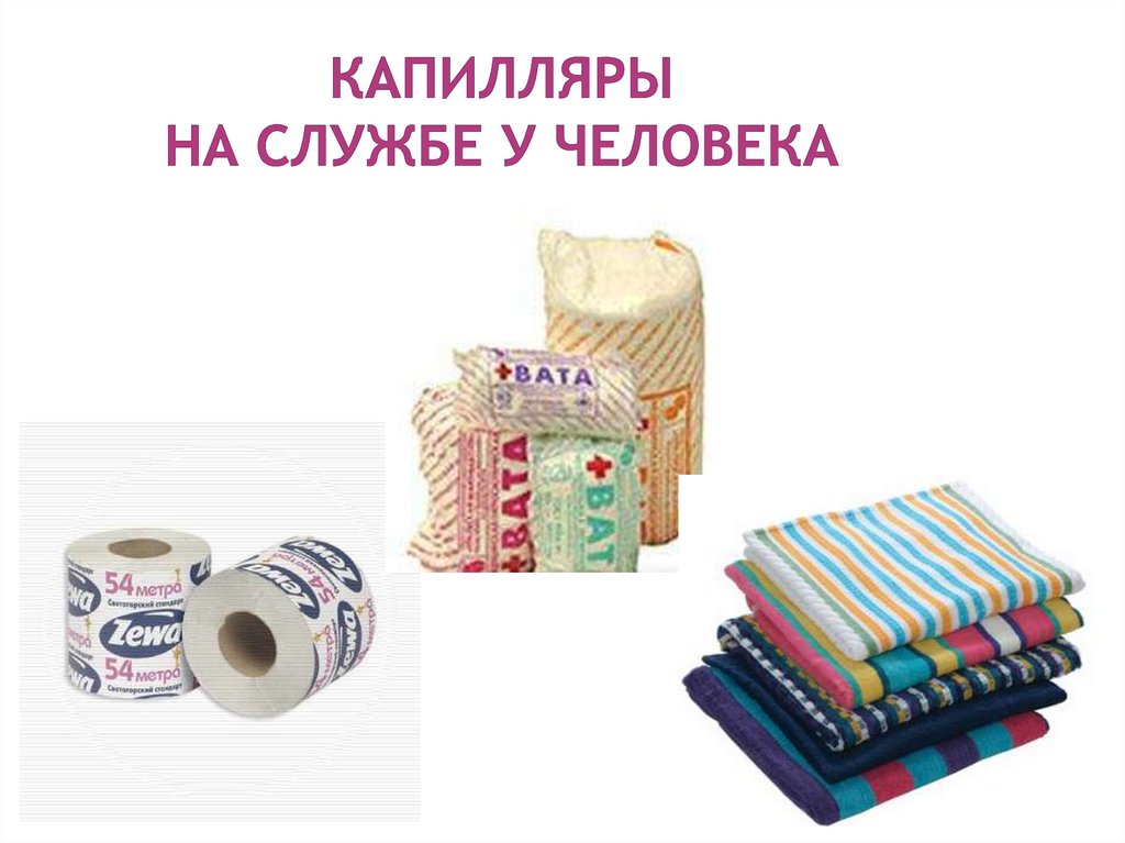 Капилляры на службе у человека