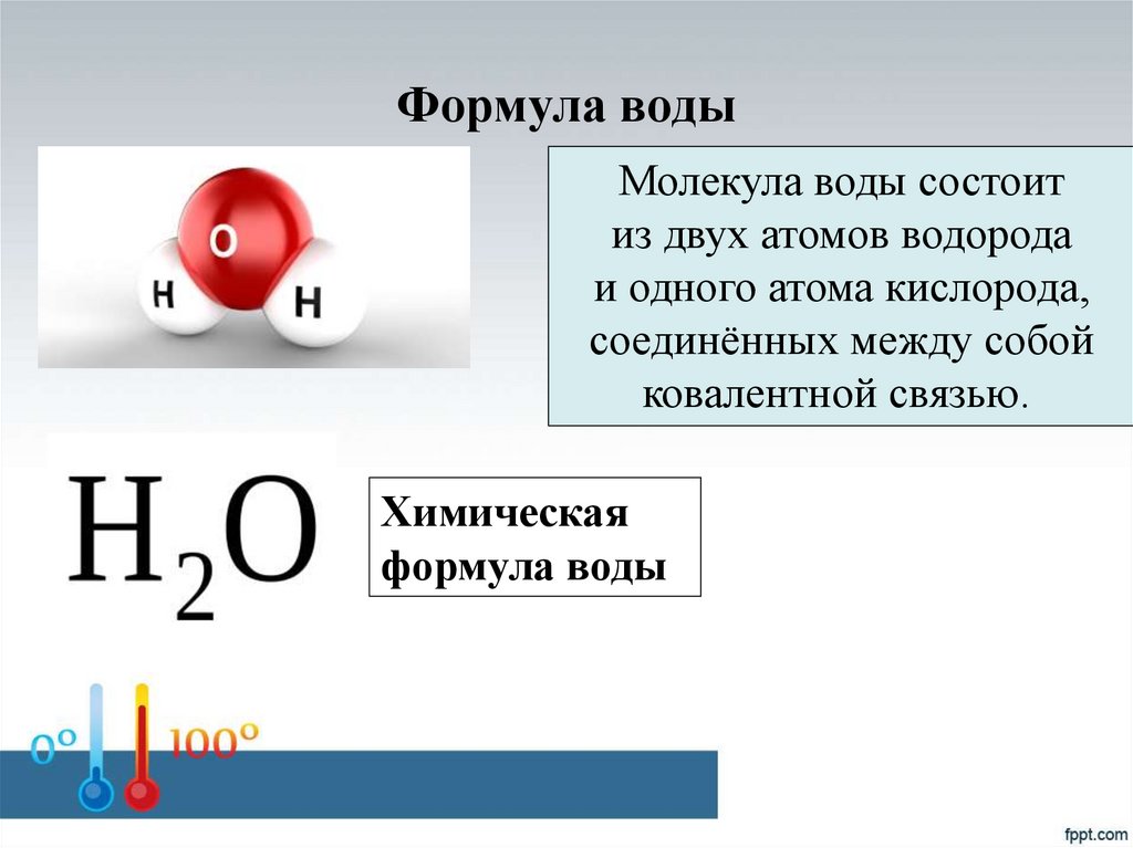 Формула воды