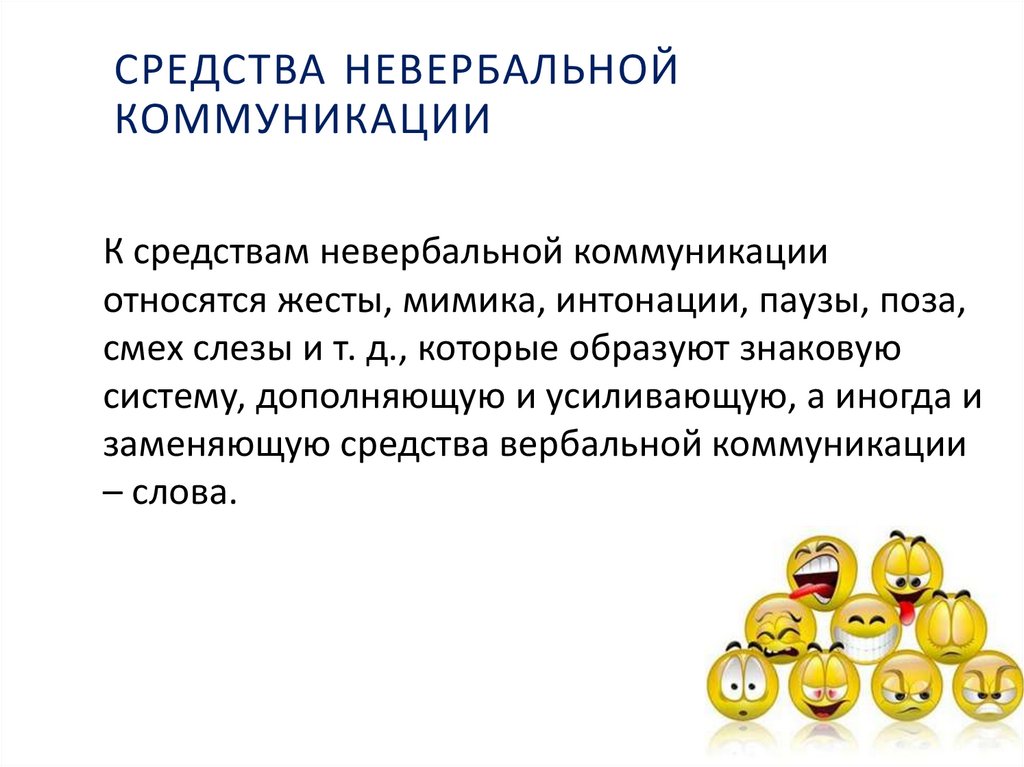 Средства невербальной коммуникации