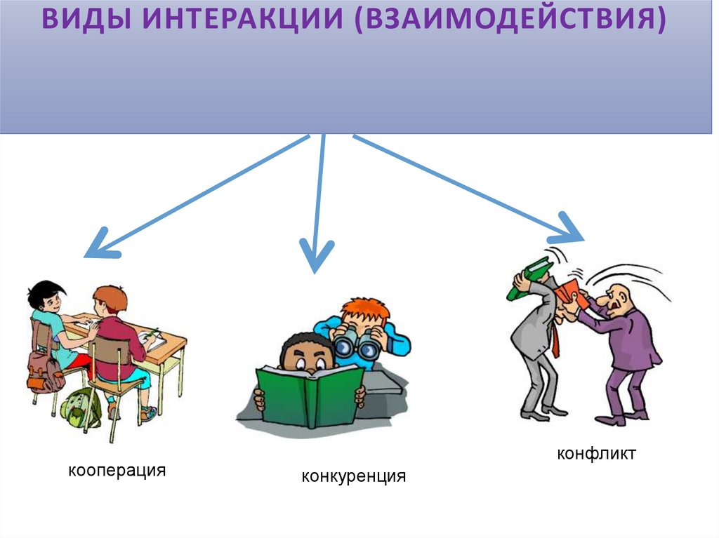 ВИДЫ ИНТЕРАКЦИИ (ВЗАИМОДЕЙСТВИЯ)