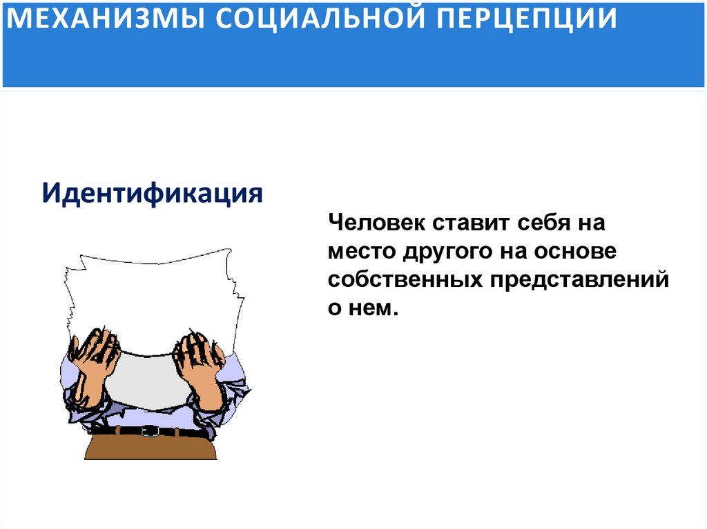 МЕХАНИЗМЫ СОЦИАЛЬНОЙ ПЕРЦЕПЦИИ