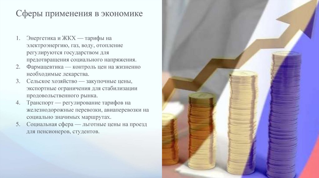 Сферы применения в экономике