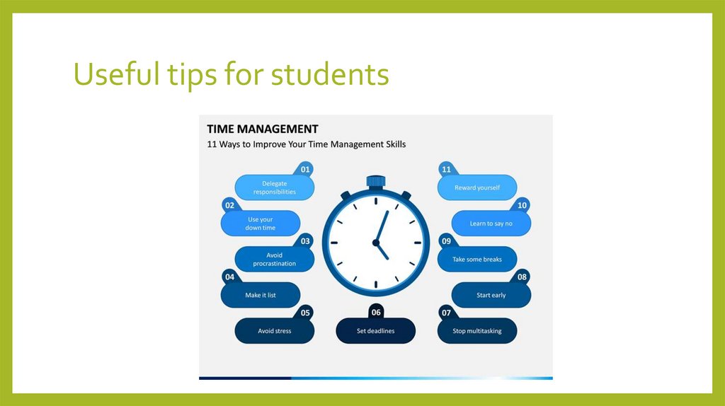 Useful tips for students