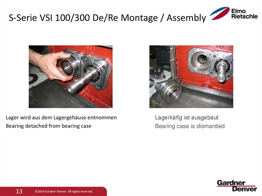 S-Serie VSI 100/300 De/Re Montage / Assembly