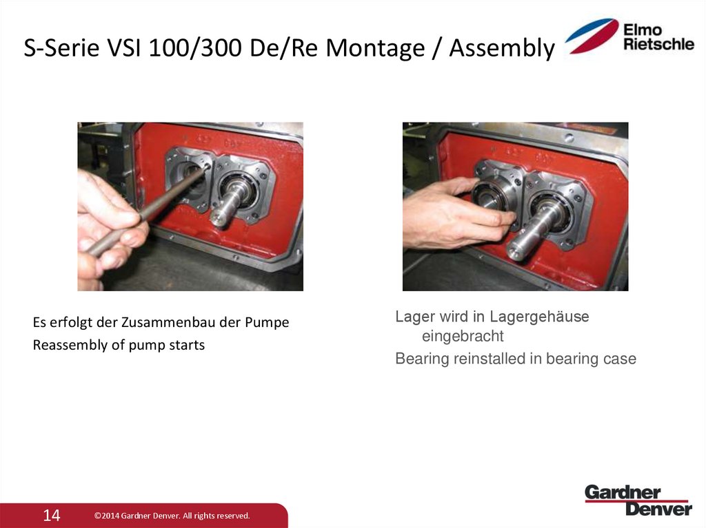 S-Serie VSI 100/300 De/Re Montage / Assembly