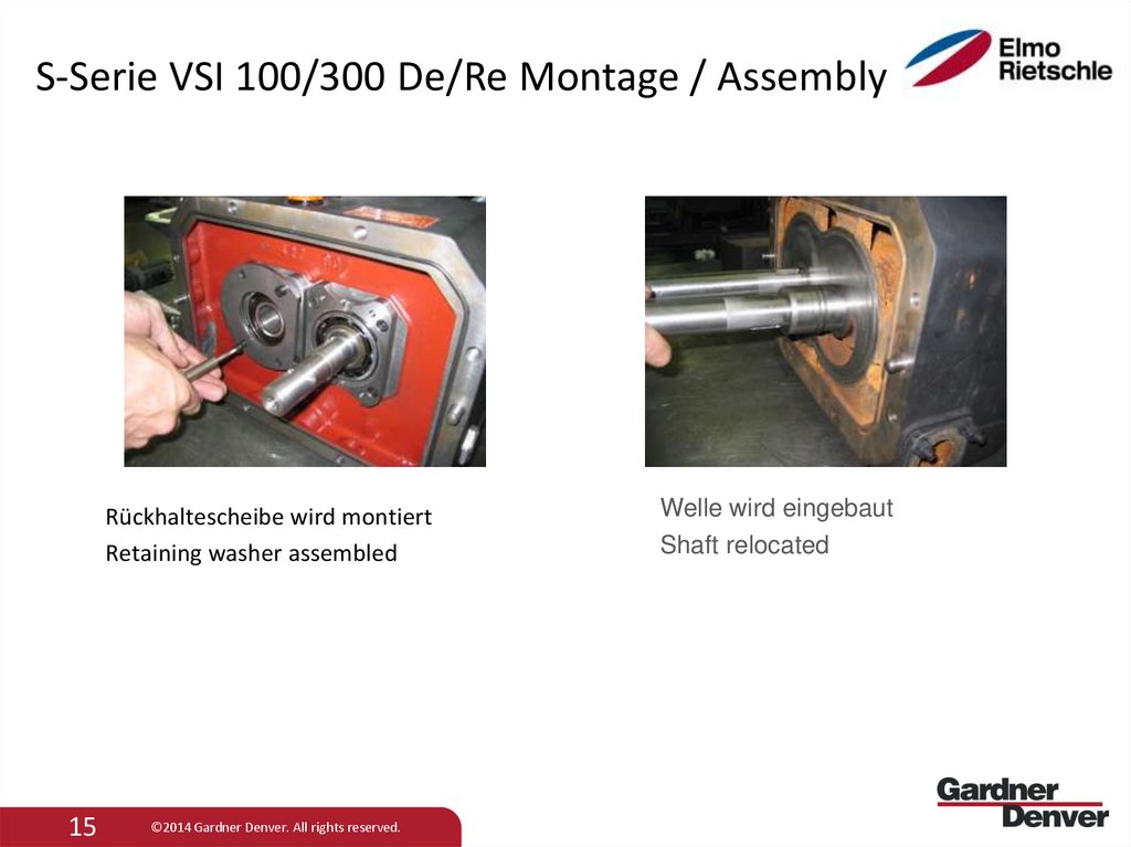 S-Serie VSI 100/300 De/Re Montage / Assembly