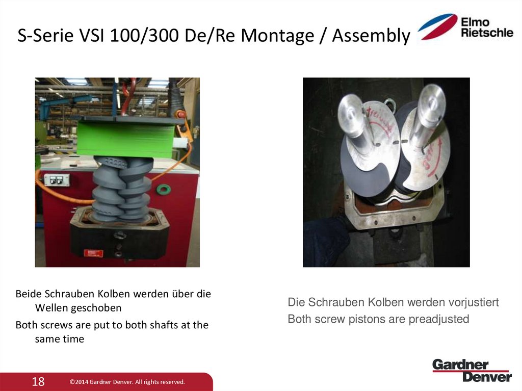 S-Serie VSI 100/300 De/Re Montage / Assembly