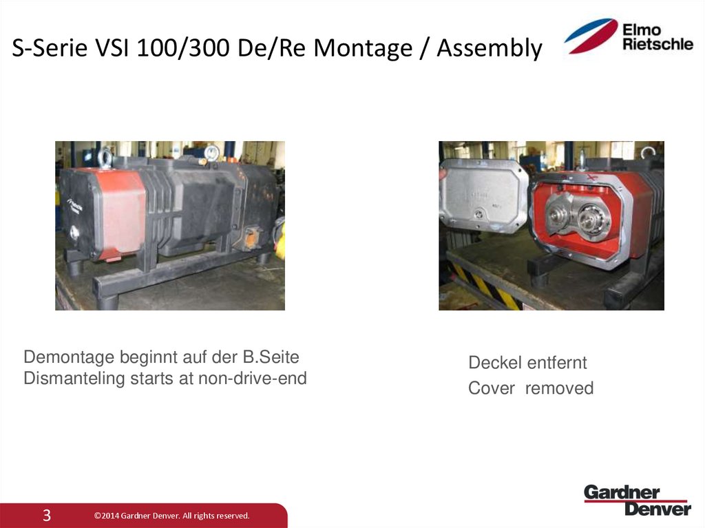 S-Serie VSI 100/300 De/Re Montage / Assembly