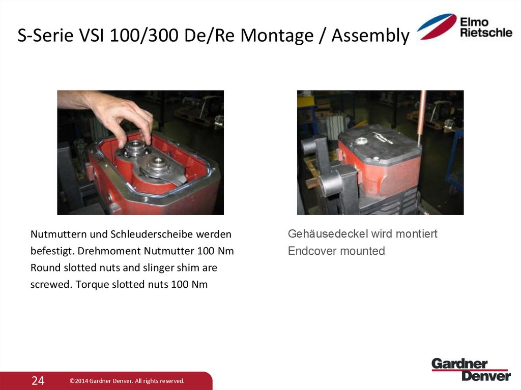 S-Serie VSI 100/300 De/Re Montage / Assembly